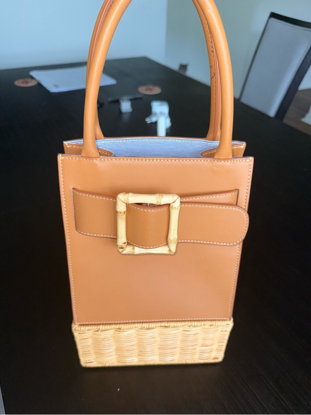 J.McLaughlin Avenue Wicker Handbag - Picture 3 of 9